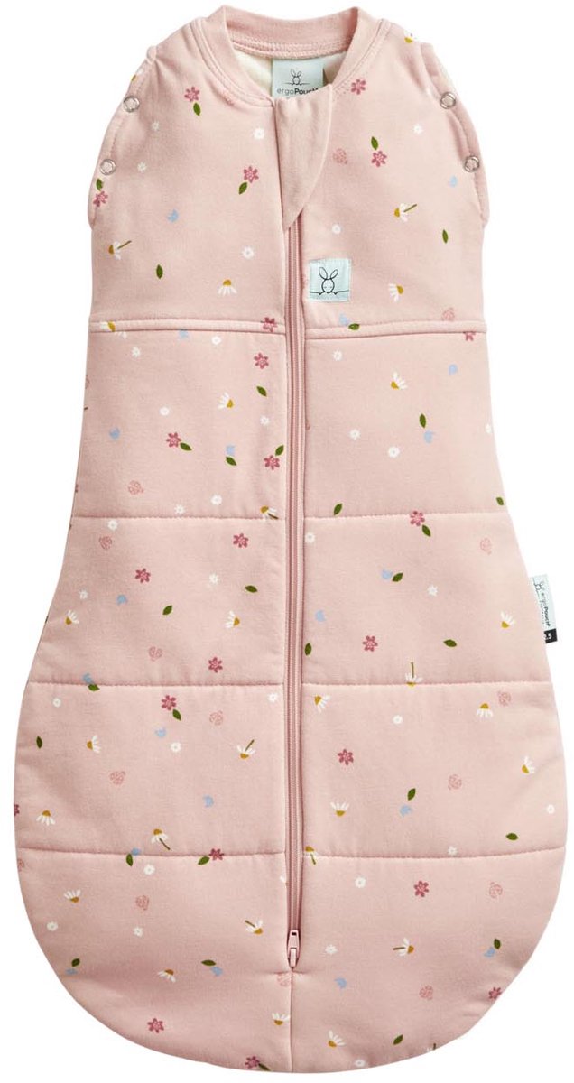 Ergopouch cocoon inbaker slaapzak - 2,5 tog - slaapzak baby - inbakerslaapzak -slaapzakken - 6-12md -daisies