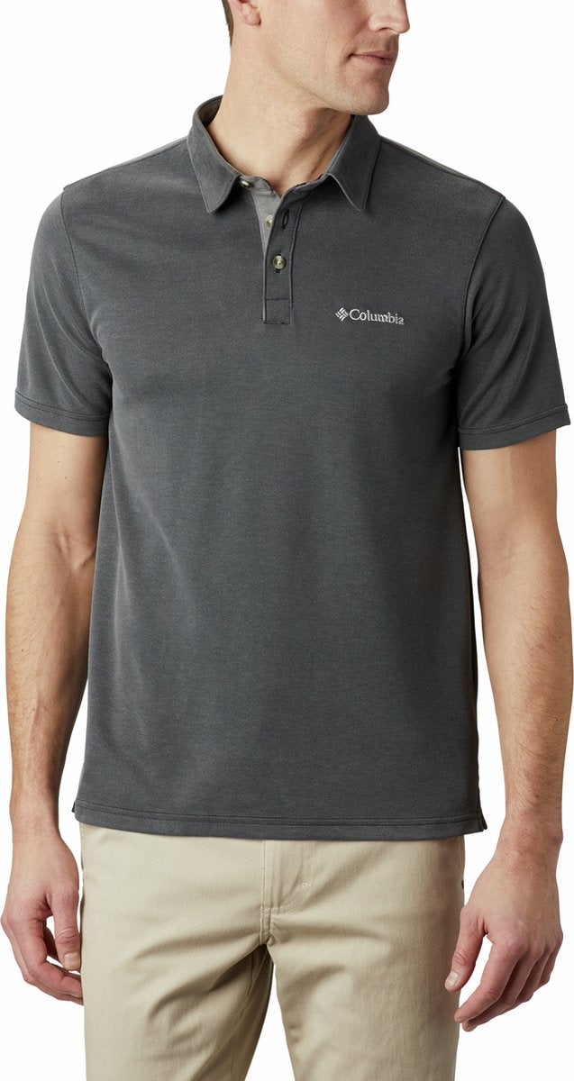 Columbia nelson point™ polo - polo shirt - heren polo - zwart - maat l
