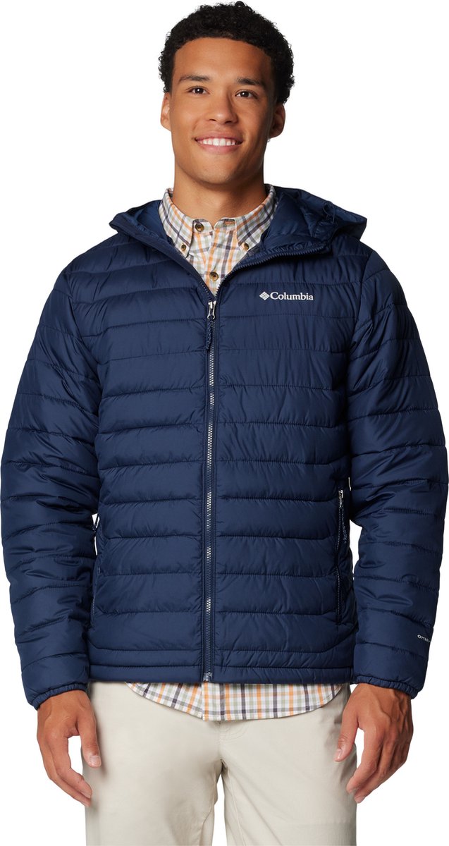 Columbia powder lite™ ii hooded jacket men's outdoorjas - collegiate navy - maat xxl