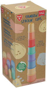 Playgo stapelblokken regenboog - 8dlg. - afbeelding 1