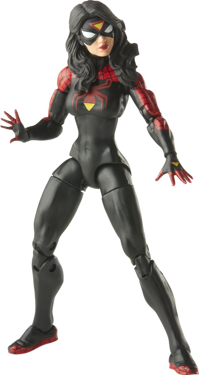 Hasbro spiderman actiefiguur jessica drew marvel legends retro collection spider-woman 15 cm multicolours
