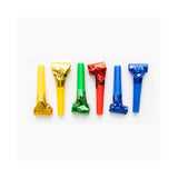 Globos roltongen fluitjes metallic zakje a 6 stuks - afbeelding 1