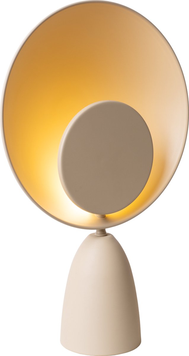 Lucide castamar - tafellamp - ø 25,5 cm - led - 1x8w 2100k - taupe