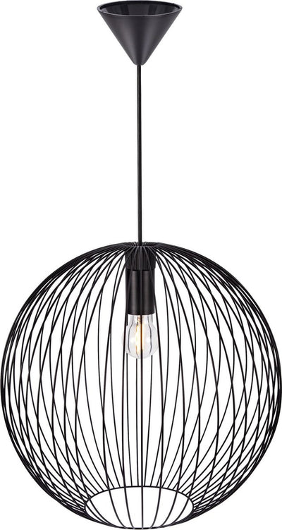 Nordlux beroni 45-hanglamp-e27-metaal-zwart