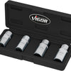 Vigor stehbolzendreher v6412 4 stud bolt extractor sets hazet