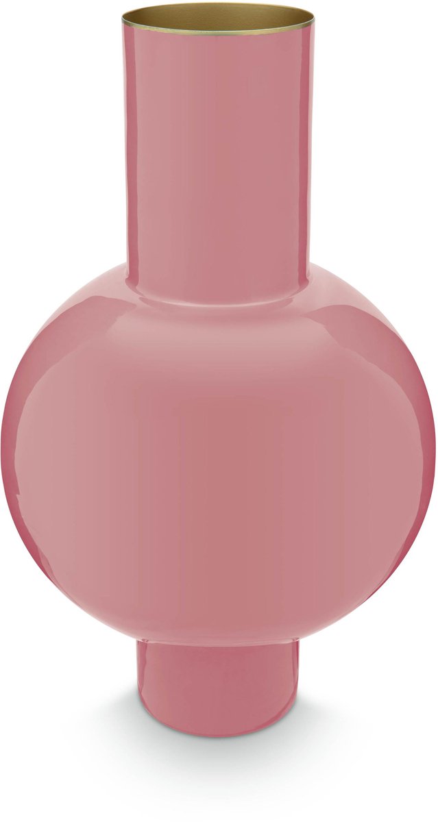 Pip studio - vaas - roze - ijzer - 24x40cm