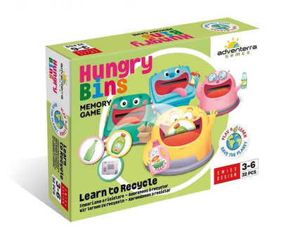 Adventerra games memory spel - hungry bins