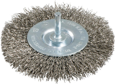Metabo stahldrahtrundbürste round brush with 6mm shaf d=75mm steel