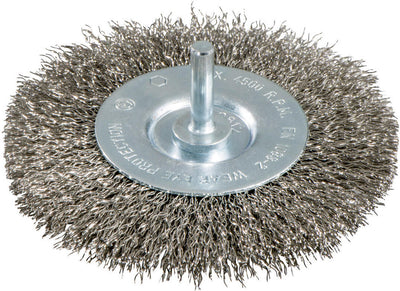 Metabo stahldrahtrundbürste round brush with 6mm shaf d=100mm steel