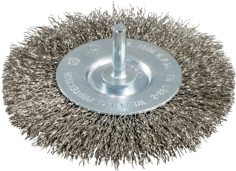 Metabo ronde staaldraadborstel round brush with 6mm shaf d=100mm steel
