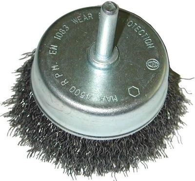 Sw stahl topfbürste 63204 cup brushes with 6mm shaf sw-steel d=75mm steel