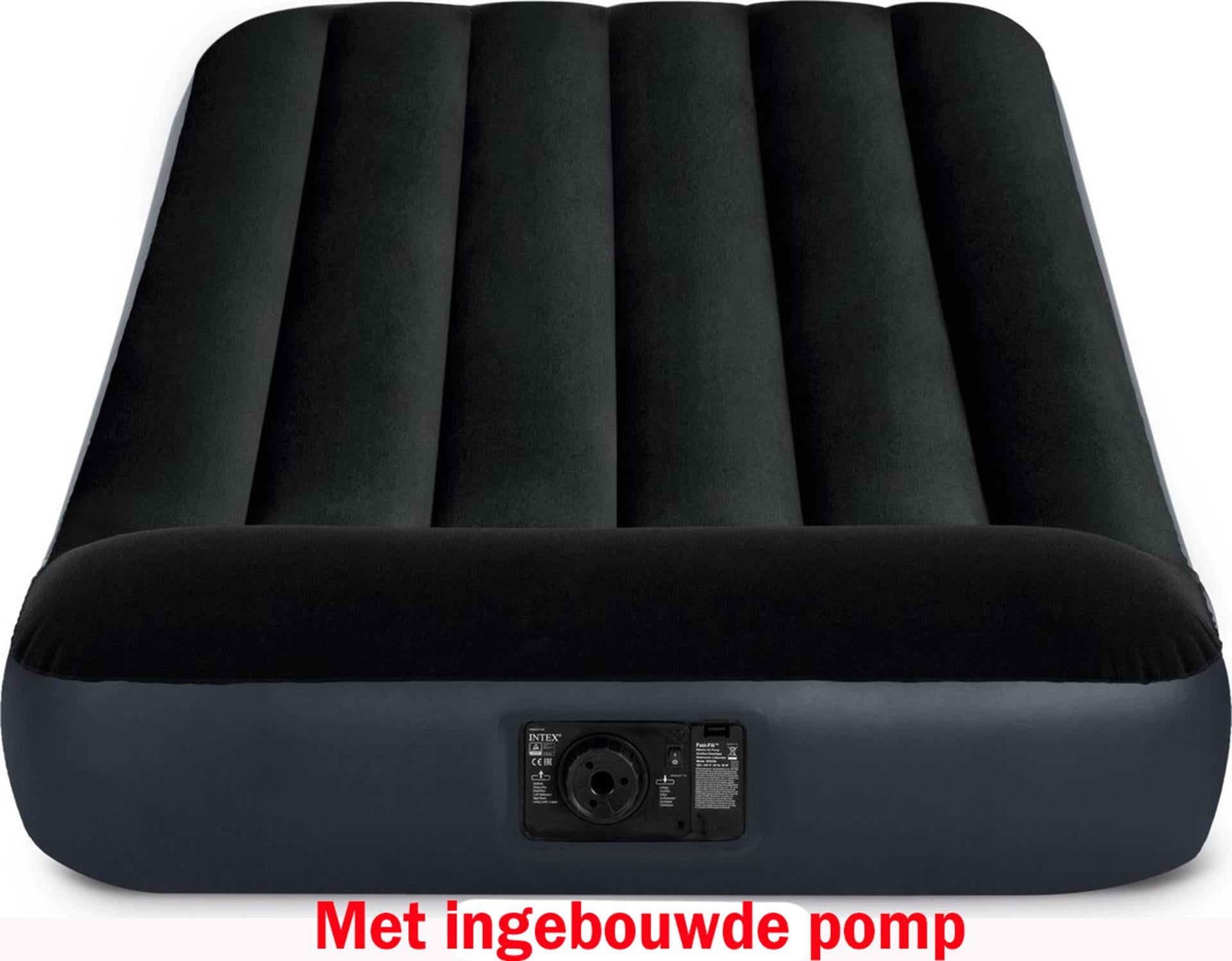 Intex twin pillow rest classic luchtbed met ingebouwde pomp (220-240v) 99x191x25cm