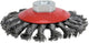 Ks tools ronde staaldraadborstel round brush with hole ks-tools m14x2, d=100mm