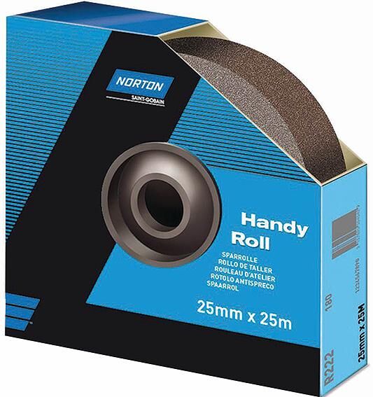 Norton schuurpapier r222 sparrolle sandpaper rollers p80 38mmx25m