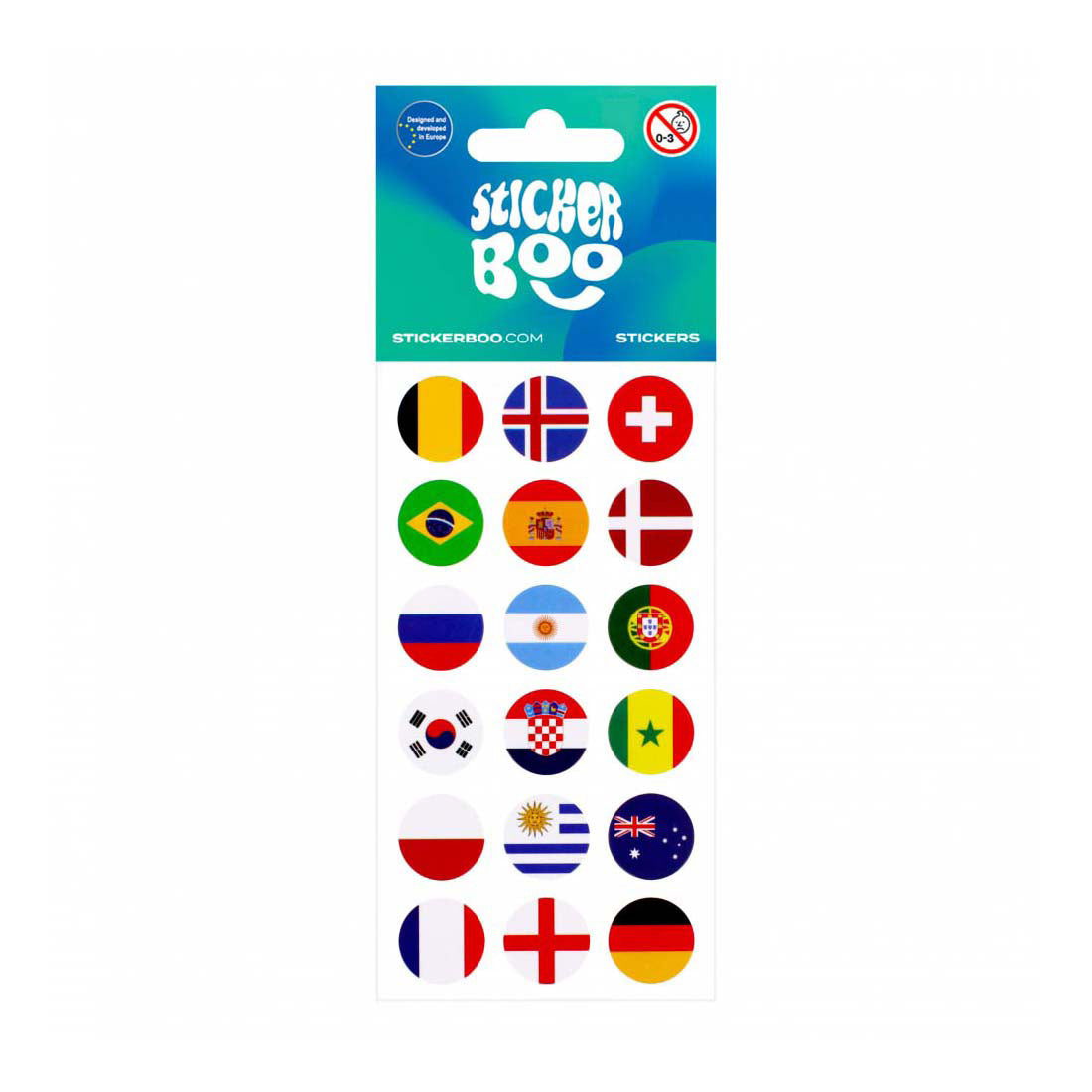 Stickervel vlaggen