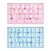Plastic tekensjabloon cijfers letters
