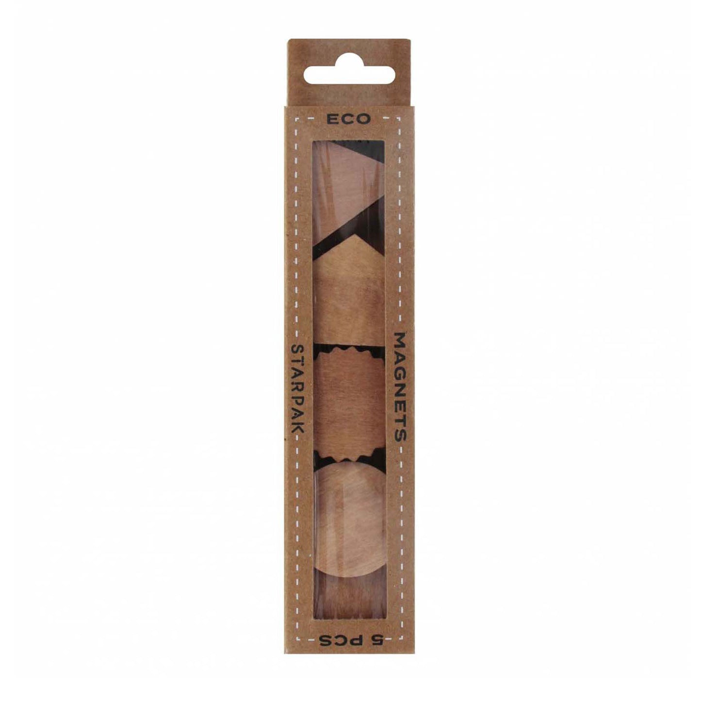Houten magneten 3cm, 5st.