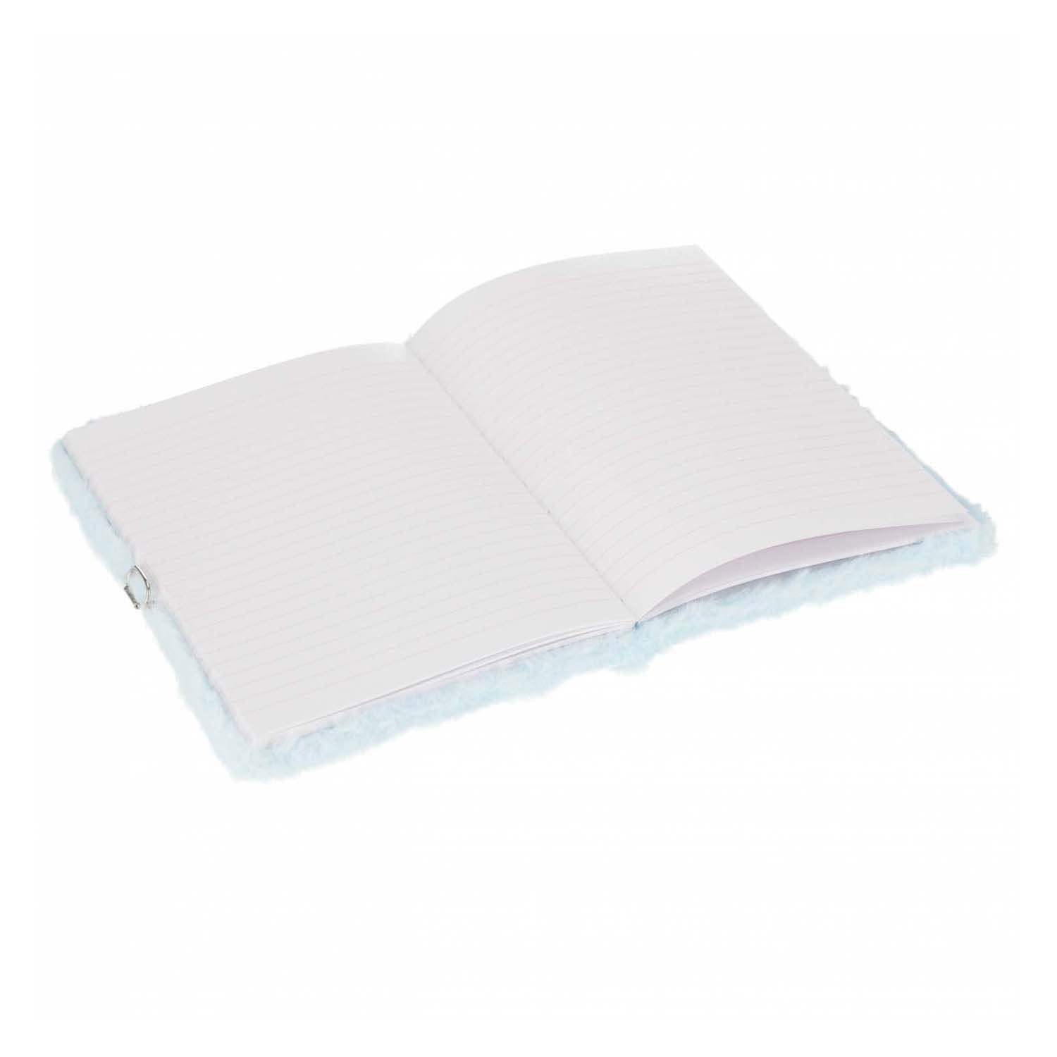 Imp pluche dagboek kat met slot, a5