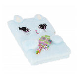 Imp pluche dagboek kat met slot, a5 - afbeelding 3