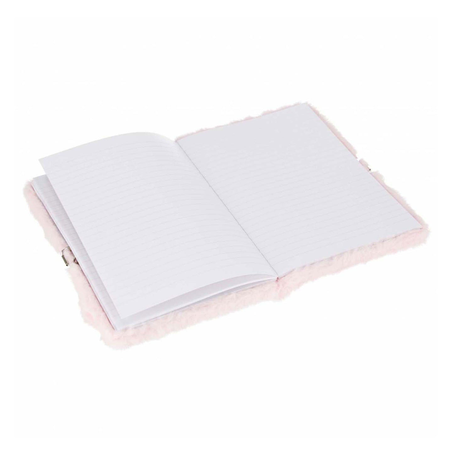 Imp pluche dagboek konijn hartje met slot, a5