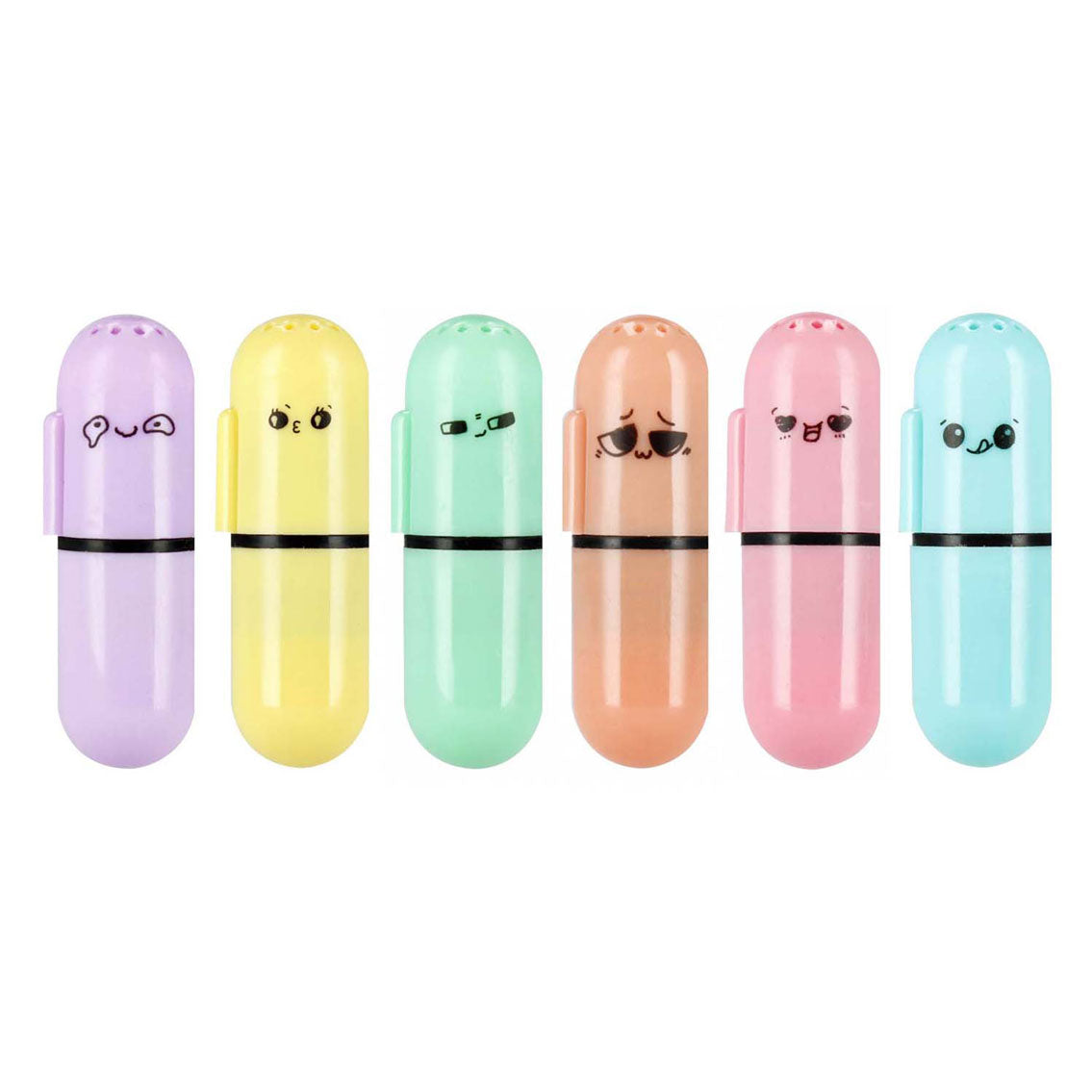 Mini geurmarkeerstift pastel, 6st.