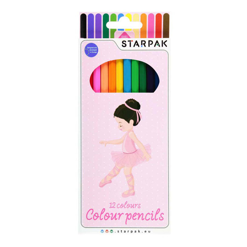 Potloden 12 kleuren balerina