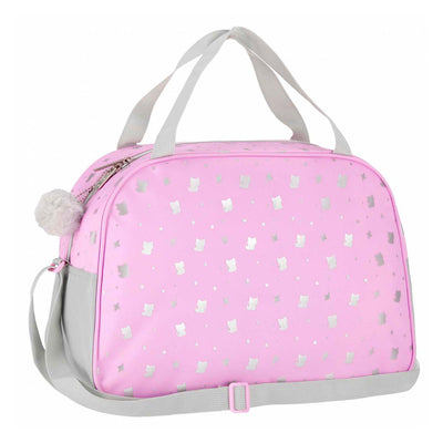 Schoudertas kitty roze