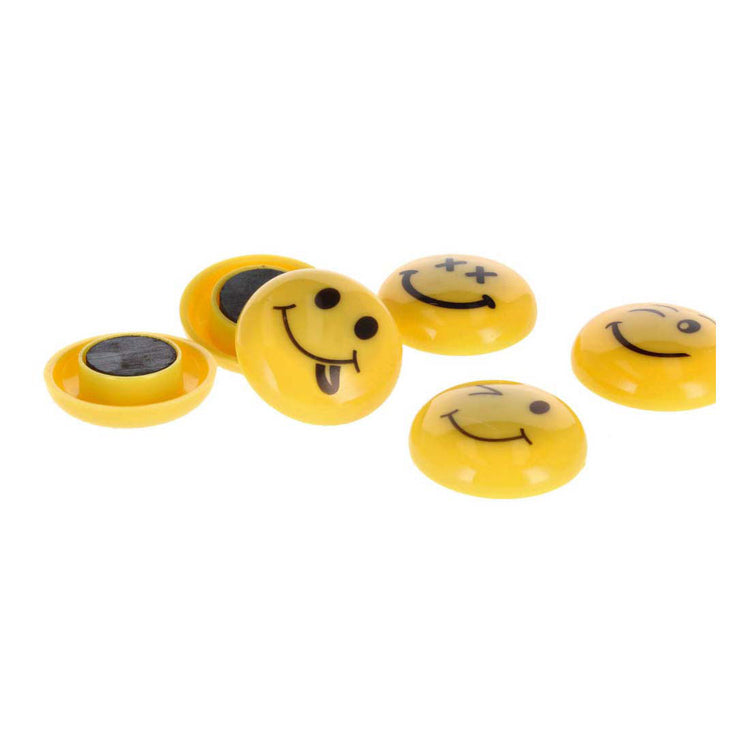 Magneet mix emoticons 30mm, 6st.