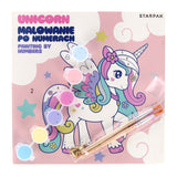 Schilderen op nummers unicorn 20x20cm, 6 kleuren - afbeelding 1