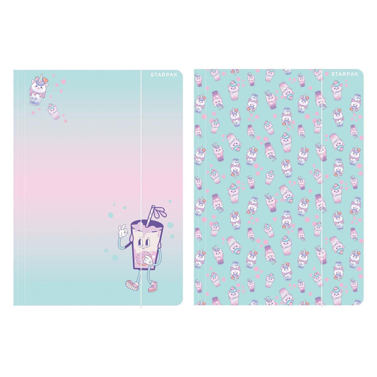 Map met elastiek a4 bubble tea