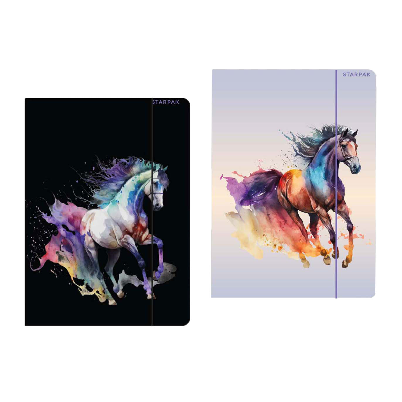 Euro-trade limited liability map met elastiek a4 paard