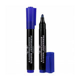 Permanent stift rond blauw, 12st. - afbeelding 1