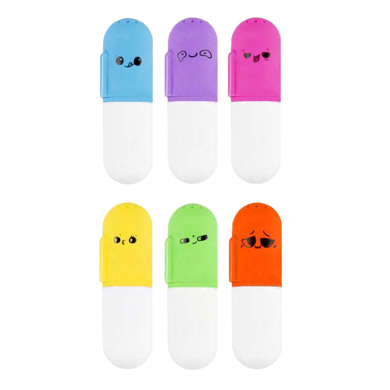 Mini geurende markeerstiften mix van kleuren, 48st.