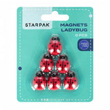 Magneten lieveheersbeestje, 6st. - afbeelding 1
