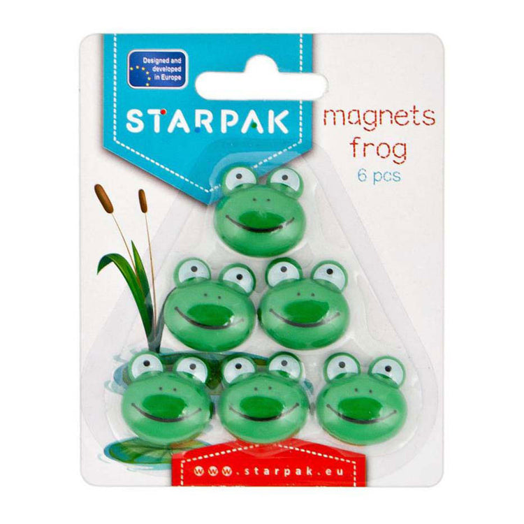 Magneten kikker, 6st.
