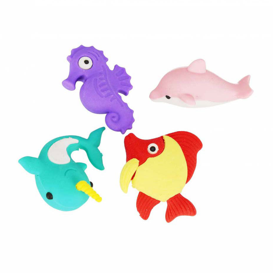 Gum 3d puzzel vissen, 4st.