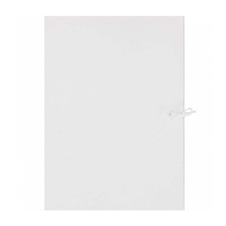 Witte map met band a4