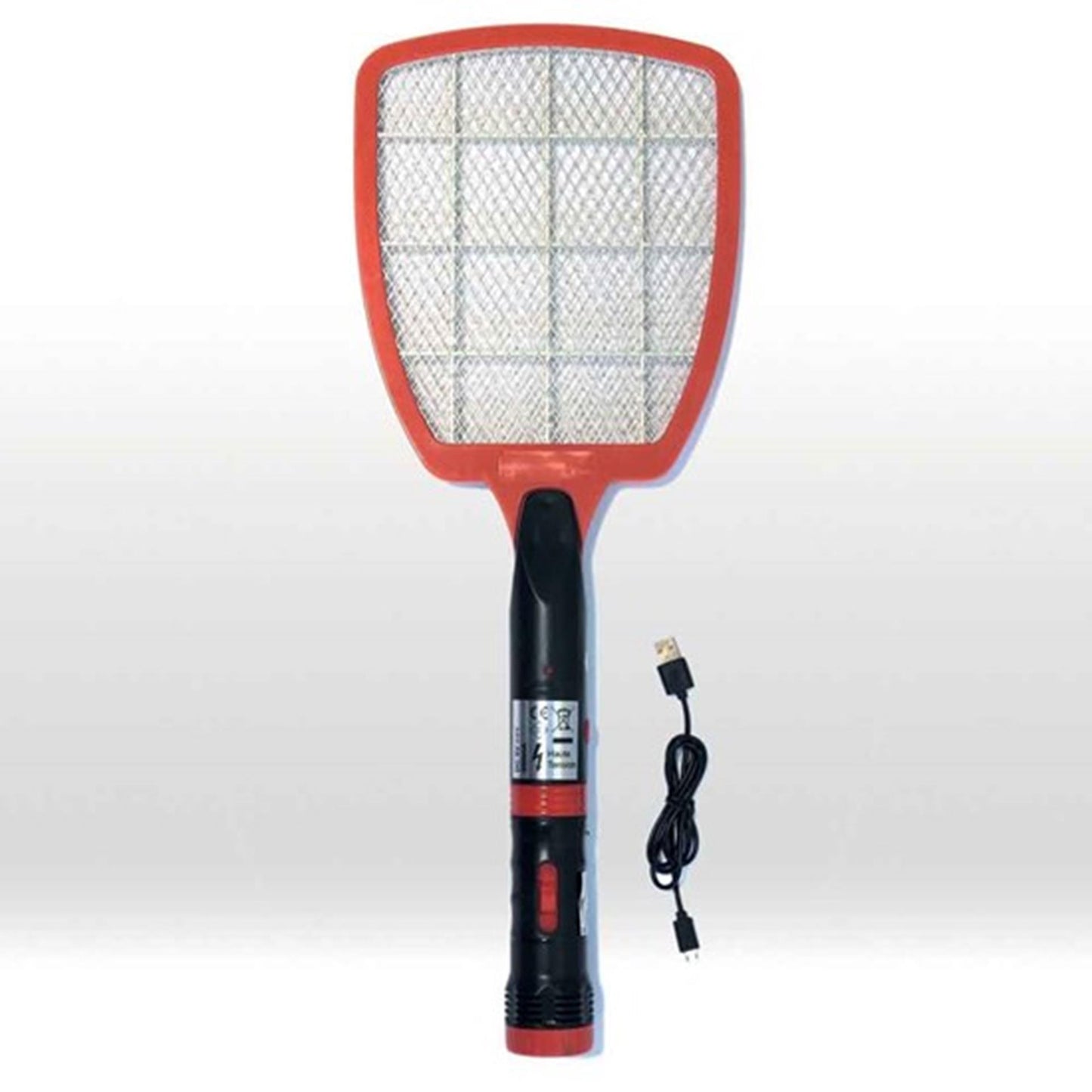 Fly shock elektrische vliegenmepper oplaadbaar met zaklamp 5xled