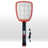 Fly shock elektrische vliegenmepper oplaadbaar met zaklamp 5xled - afbeelding 1