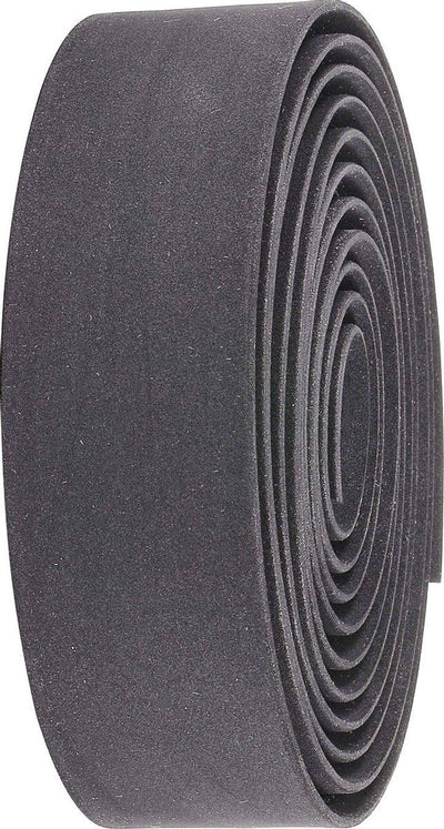 Bbb cycling stuurtlint racefiets - antislip stretch materiaal - lengte: 200cm - dikte: 3.5mm - inclusief stuurdoppen - zwart - raceribbon gel bht-05