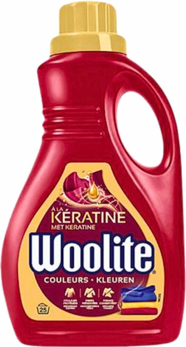 Woolite color - vloeibaar wasmiddel - met keratine - gekleurde was - 30 wasbeurten - 1,5l