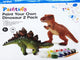 Playgo 2 dinosaurussen om te schilderen tyrannosaurus rex en stegosaurus