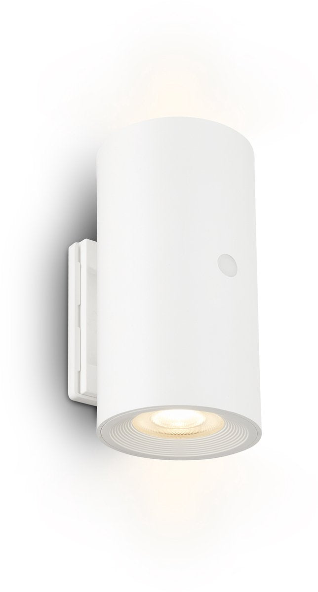 B.k.licht briloner isy – oplaadbare wandlamp – zonder stroomaansluiting boren – dimbaar met touch – warm wit licht – wit – ø6 x 12 cm