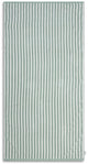 Swim essentials - strandlaken - 135 x 65 cm- handdoek - gestreept - 100% katoen - groen