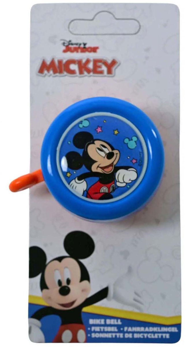 Mickey mouse disney fietsbel - jongens - blauw oranje
