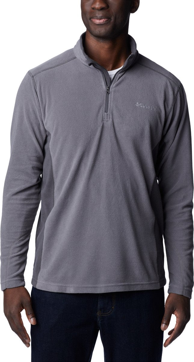 Columbia klamath range™ ii half zip fleece trui - fleecetrui met halve rits - outdoortrui heren - grijs - maat m