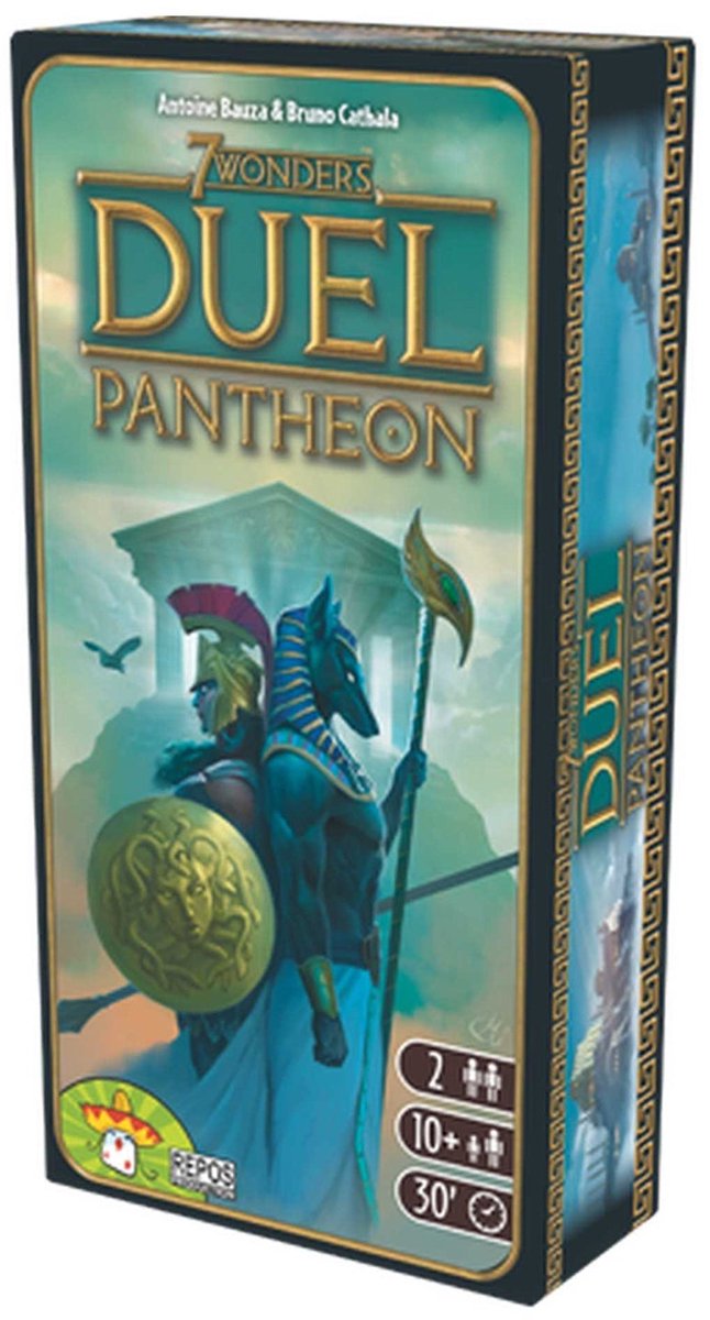 Repos production 7 wonders duel pantheon - nederlandstalige uitbreiding - 2 spelers - goden strategie