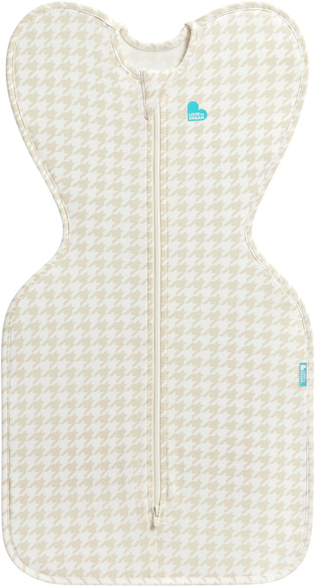 Love to dream ™ babyslaapzak swaddle up™ - inbakeren - baby 0-3 maanden - 3.5- 6 kg - all season - pied de poule