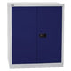 Draaideurkast bisley 2 deurs metaal 914x400x1000mm lichtgrijs, oxfordblauw