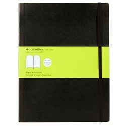 Moleskine notitieboek xl blanco zacht kaft zwart